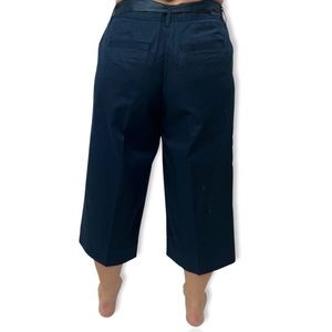 Lane Bryant Size 14 wide leg cropped pants with Bow tie belt